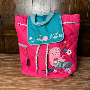 Stephen Joseph Girls Quilted Mermaid Pink Backpack Cute Toddler Preschool Bags